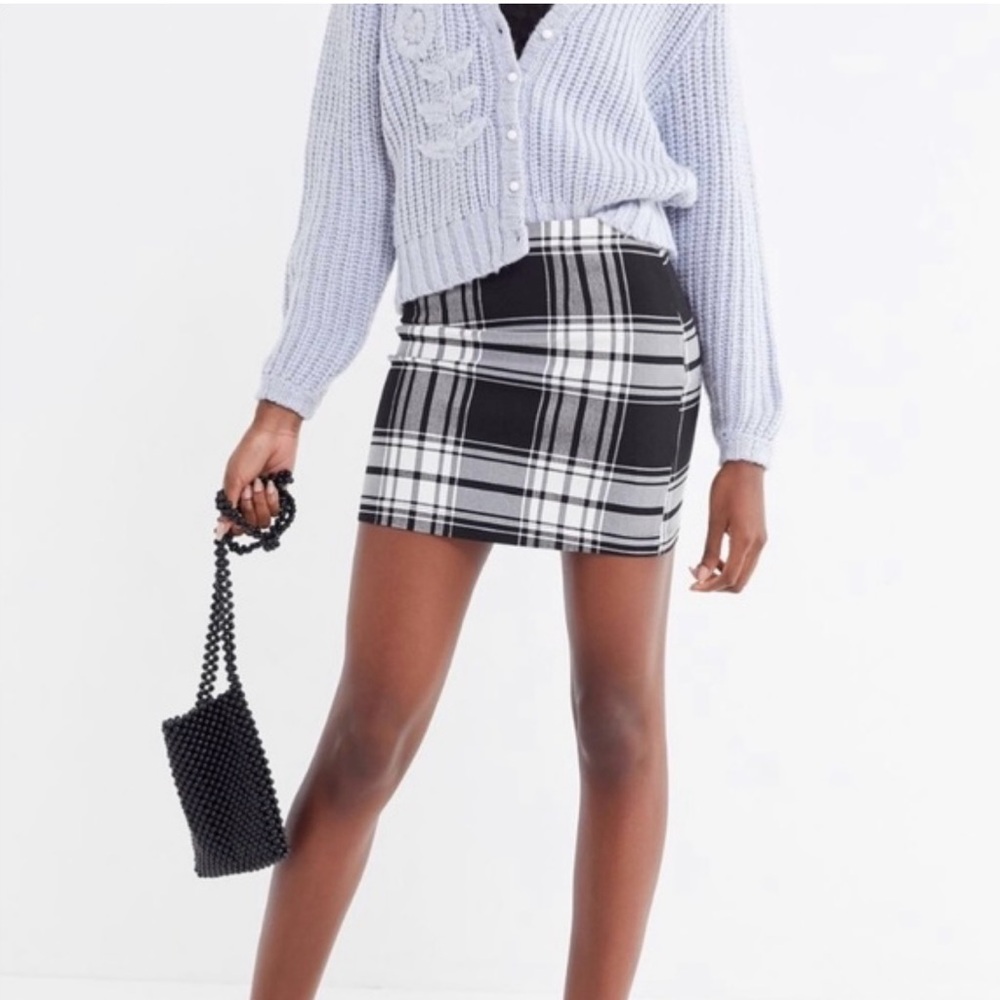 Plaid Mini Skirt